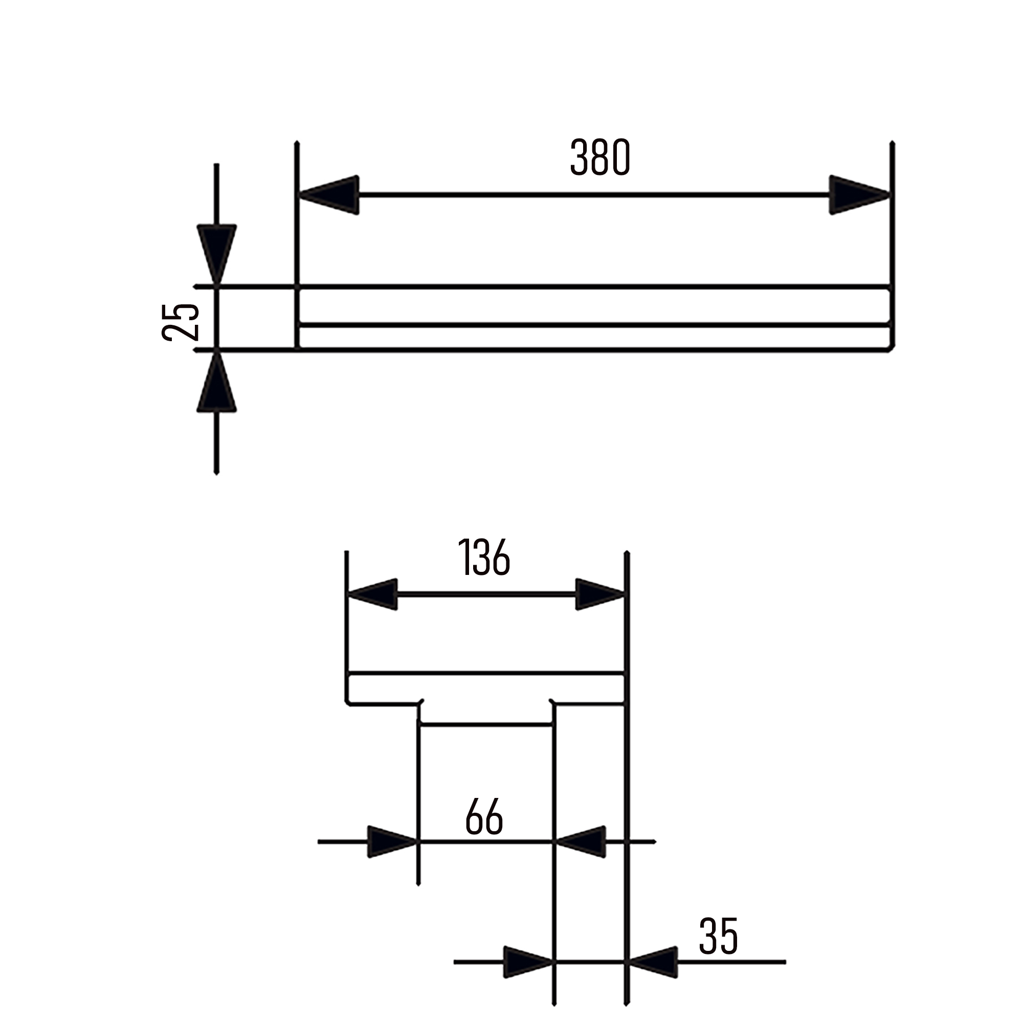 Terma Shelf For 400mm Terma Stand Heated Towel Rail