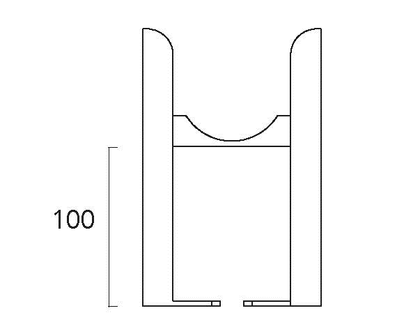 EliteHeat Column Traditional Radiator Floor Mounted Leg